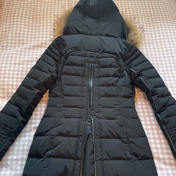 RUDSAK Black Fur-Trimmed Coat - Picture 5 of 7